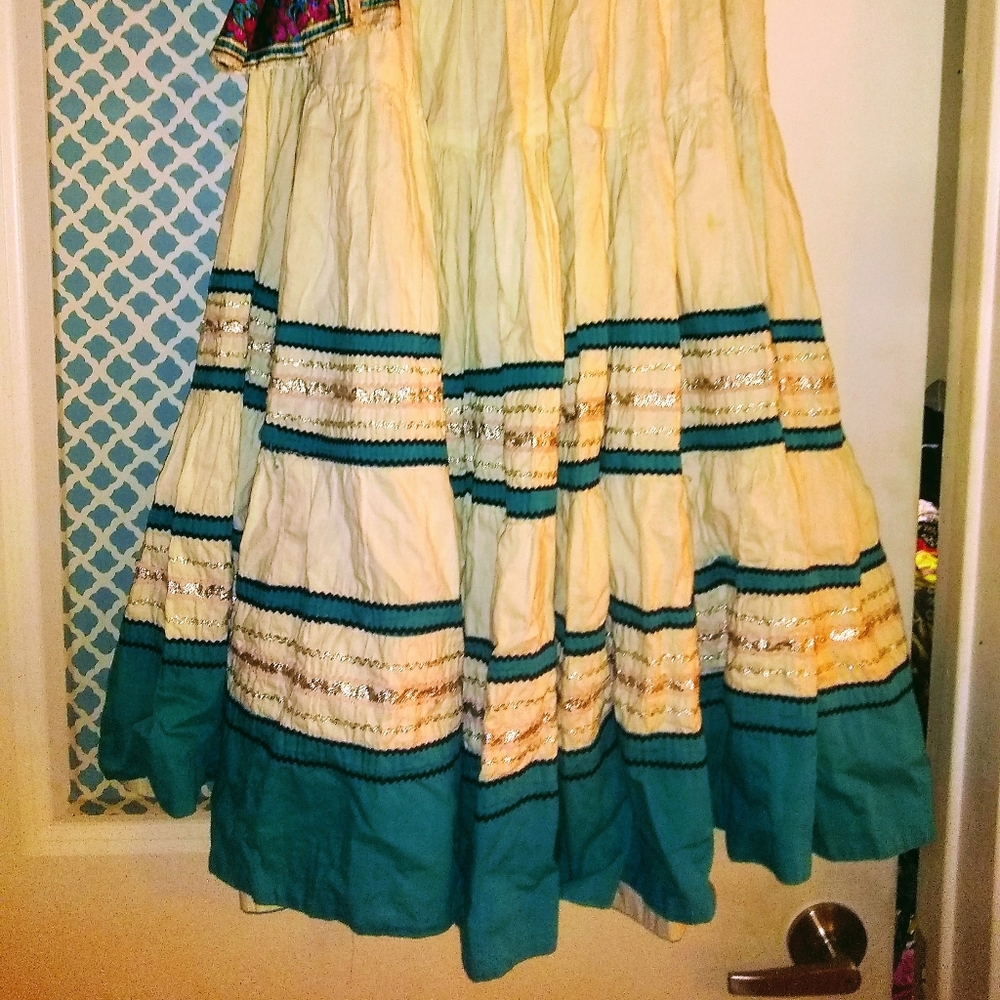1950's/60's Latina Layered Dance Skirt-S